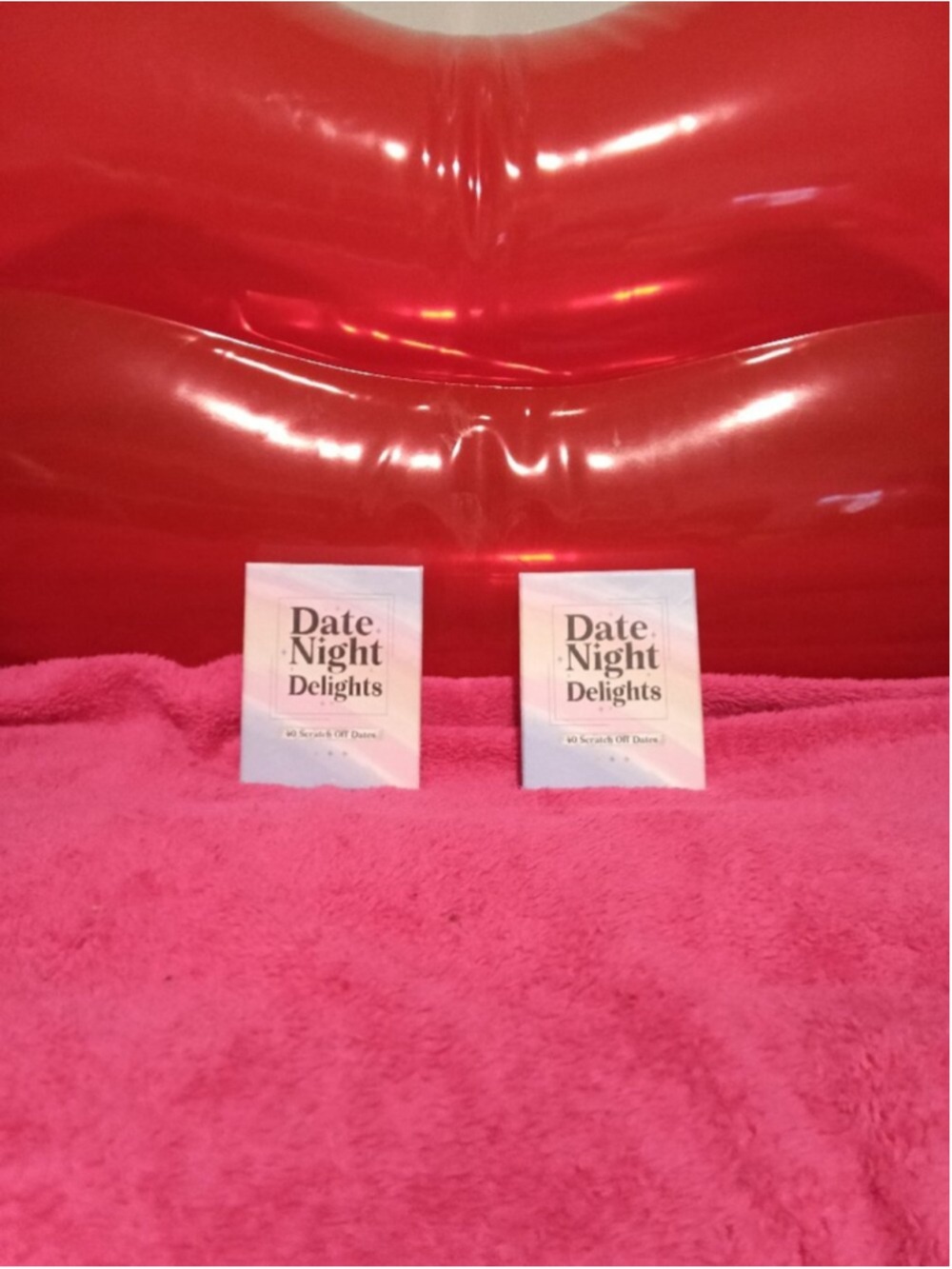 (2) Date Night Delights Scratch-Off Date Cards - Pastel Lavender & Pink